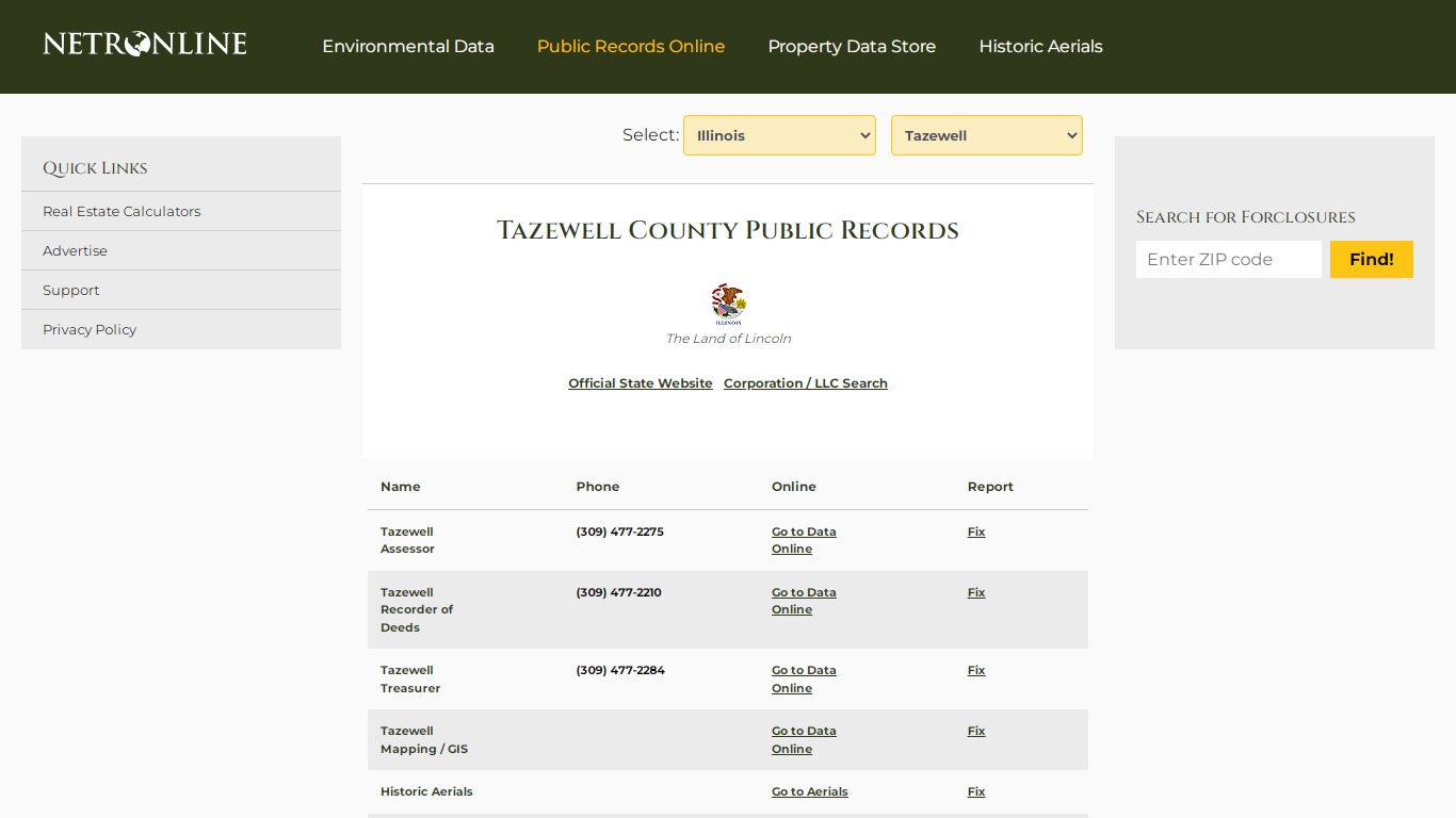 Tazewell County Public Records - NETROnline.com